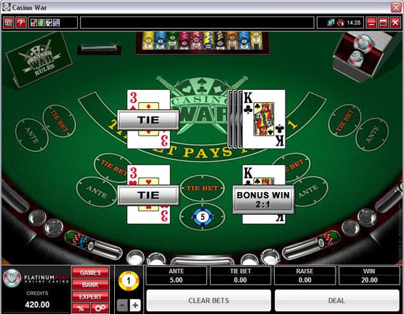 screenshot Platinum Play casino