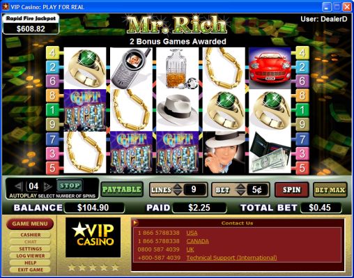 screenshot VIP casino