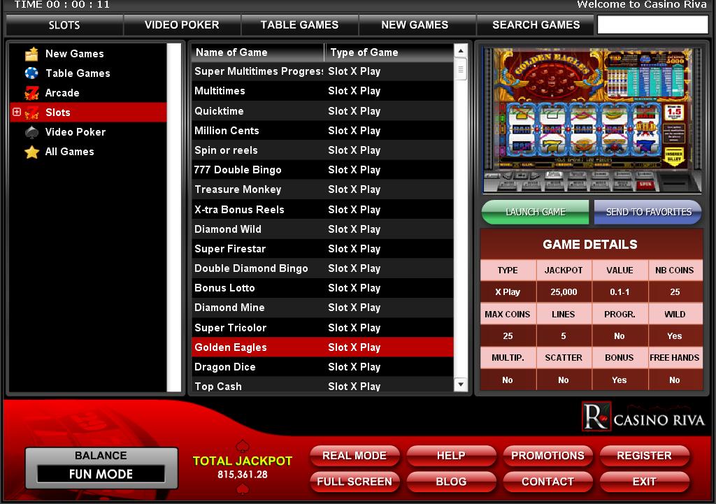 screenshot Casino Riva